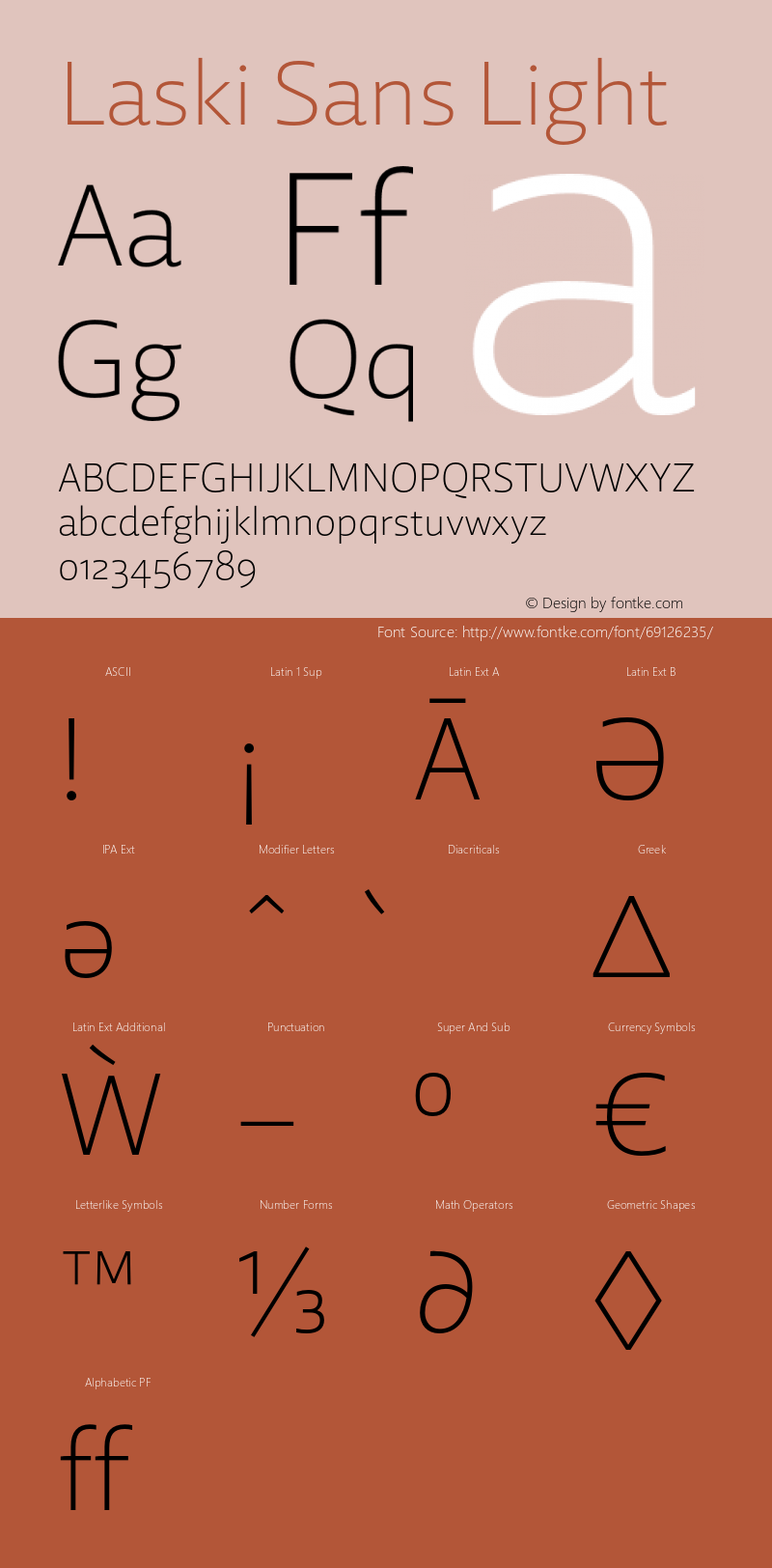 LaskiSans-Light Version 1.000;com.myfonts.easy.re-type.laski-sans.light.wfkit2.version.4yDV图片样张