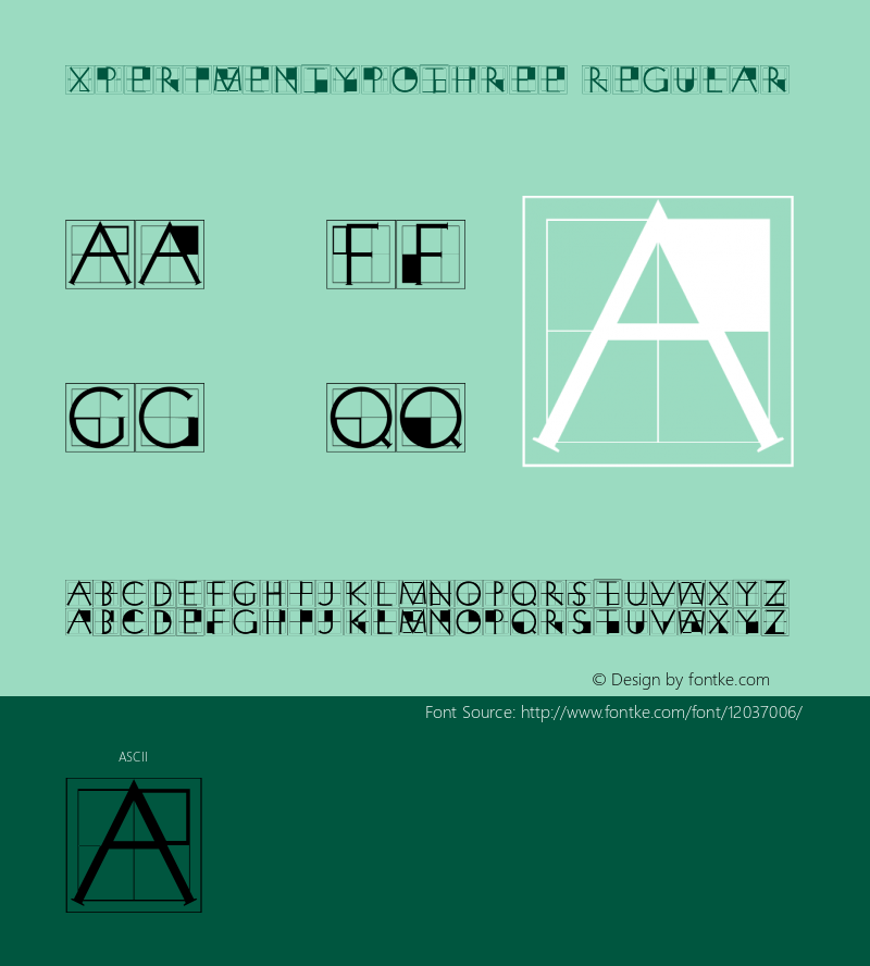 XperimentypoThree Regular 1.0图片样张