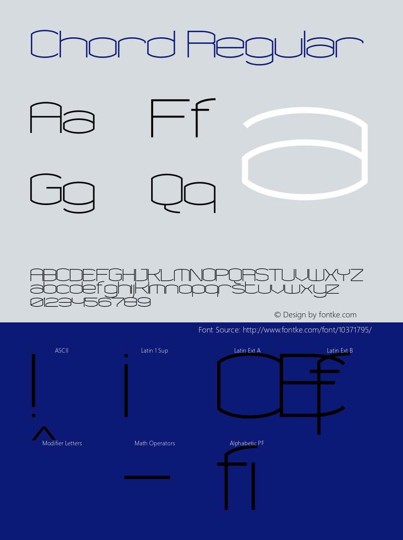 Chord Regular 001.000图片样张