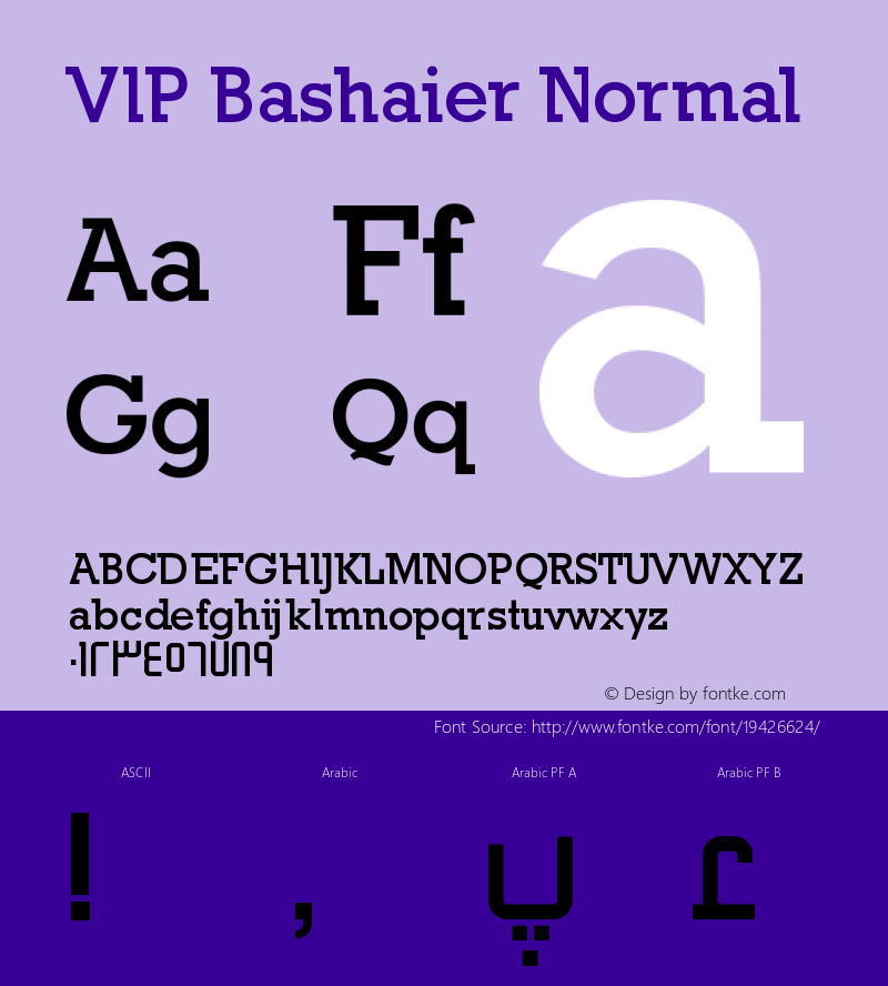 VIP Bashaier Normal Version 1.00 September 12, 2014, initial release图片样张