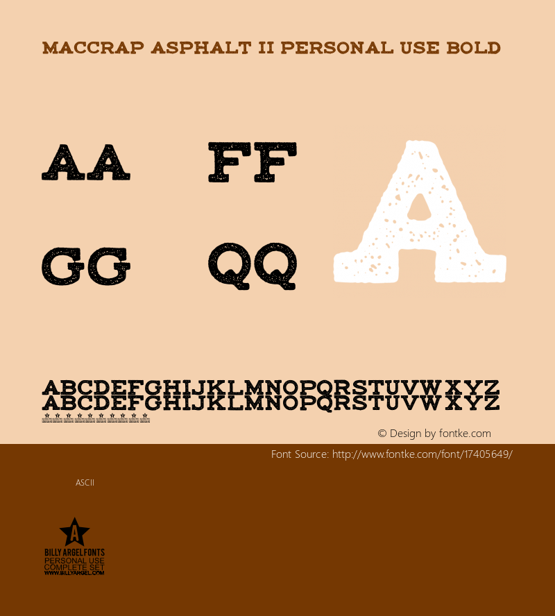 maccrap asphalt II PERSONAL USE Bold Version 001.001图片样张