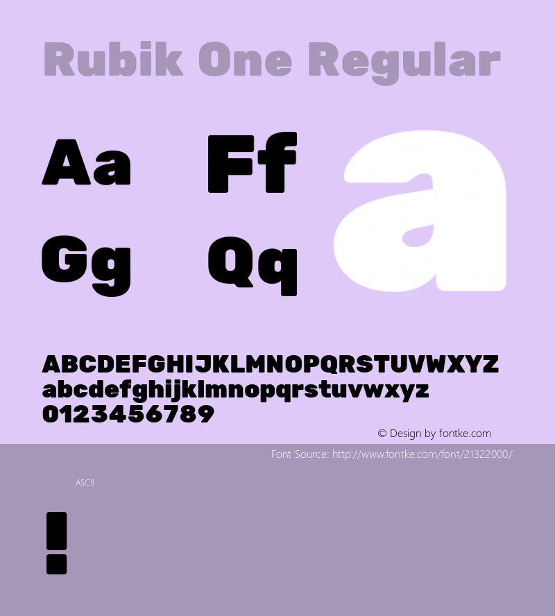 Rubik One Regular 图片样张