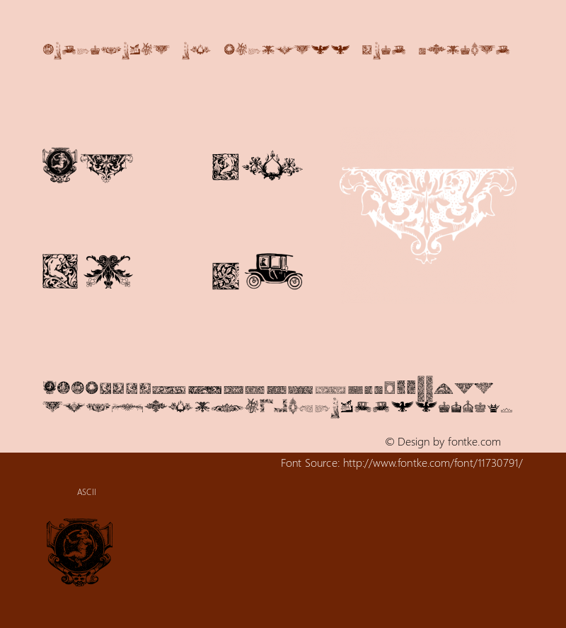 Cornucopia of Dingbats Four Regular Version 1.000 2013 initial release图片样张