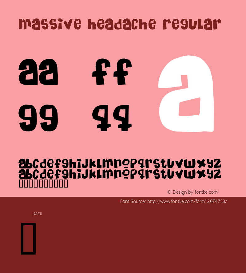 Massive Headache Regular 2图片样张