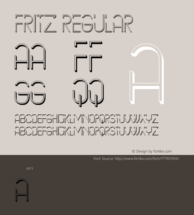 Fritz Regular Version 1.000图片样张