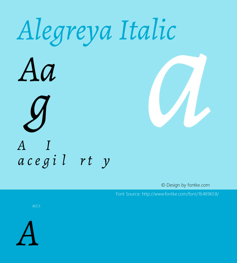 Alegreya Italic Version 1.003图片样张