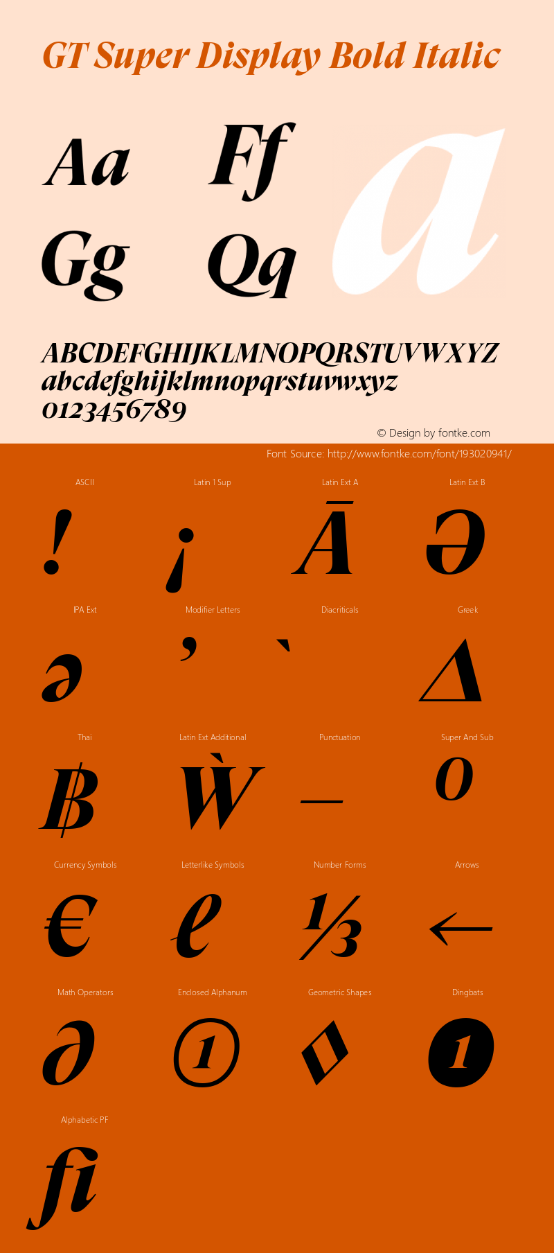 GT Super Display Bold Italic Version 2.000图片样张