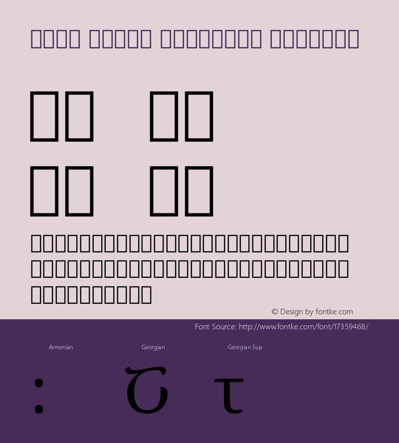 Noto Serif Georgian Regular Version 1.06 uh图片样张