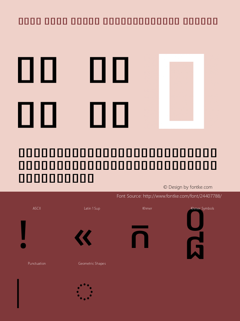 Noto Sans Khmer SemiCondensed Medium Version 2.000图片样张