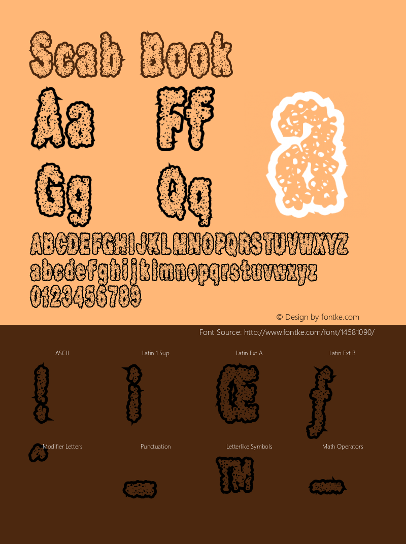 Scab Book Version Macromedia Fontograp图片样张