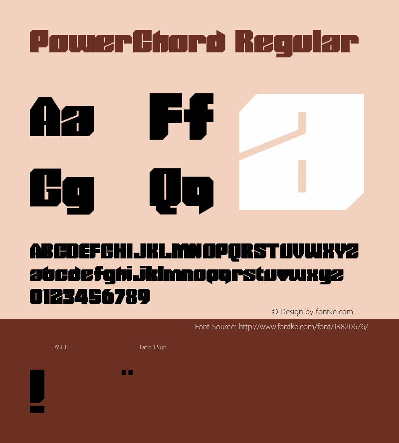 PowerChord Regular Version 1.0图片样张