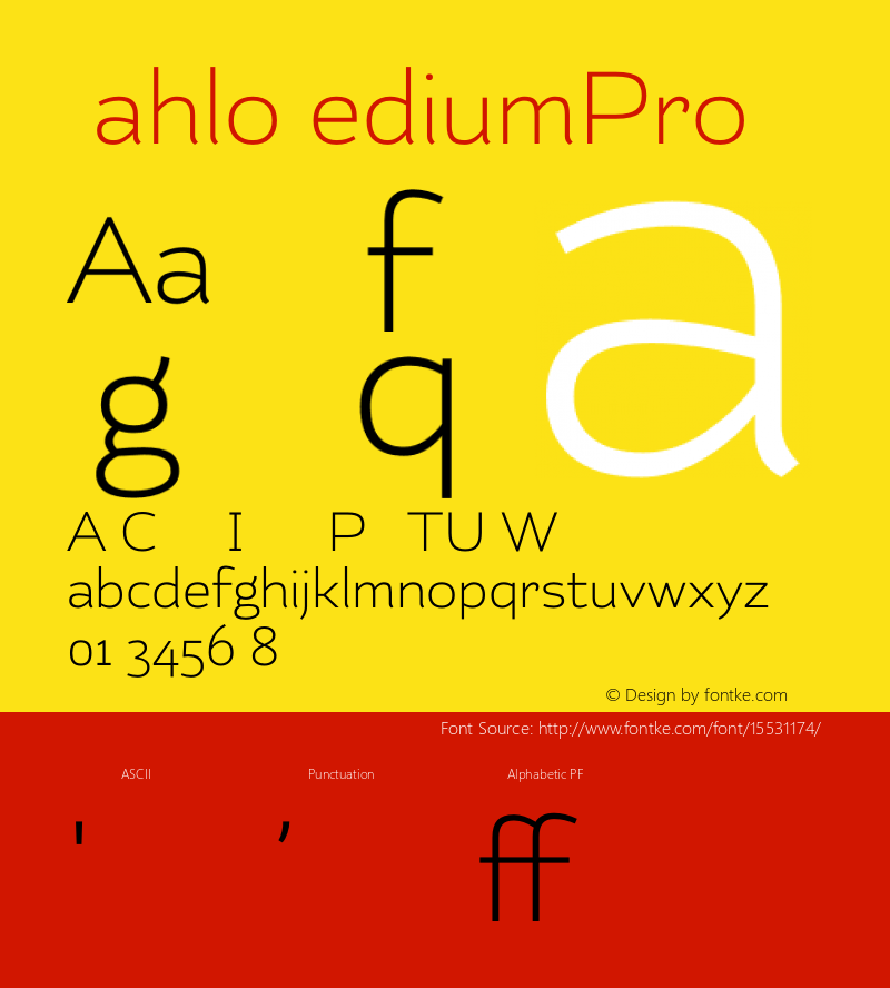 KahloMediumPro ☞ Version 1.000;com.myfonts.easy.latinotype.kahlo.pro-med.wfkit2.version.3S9g图片样张