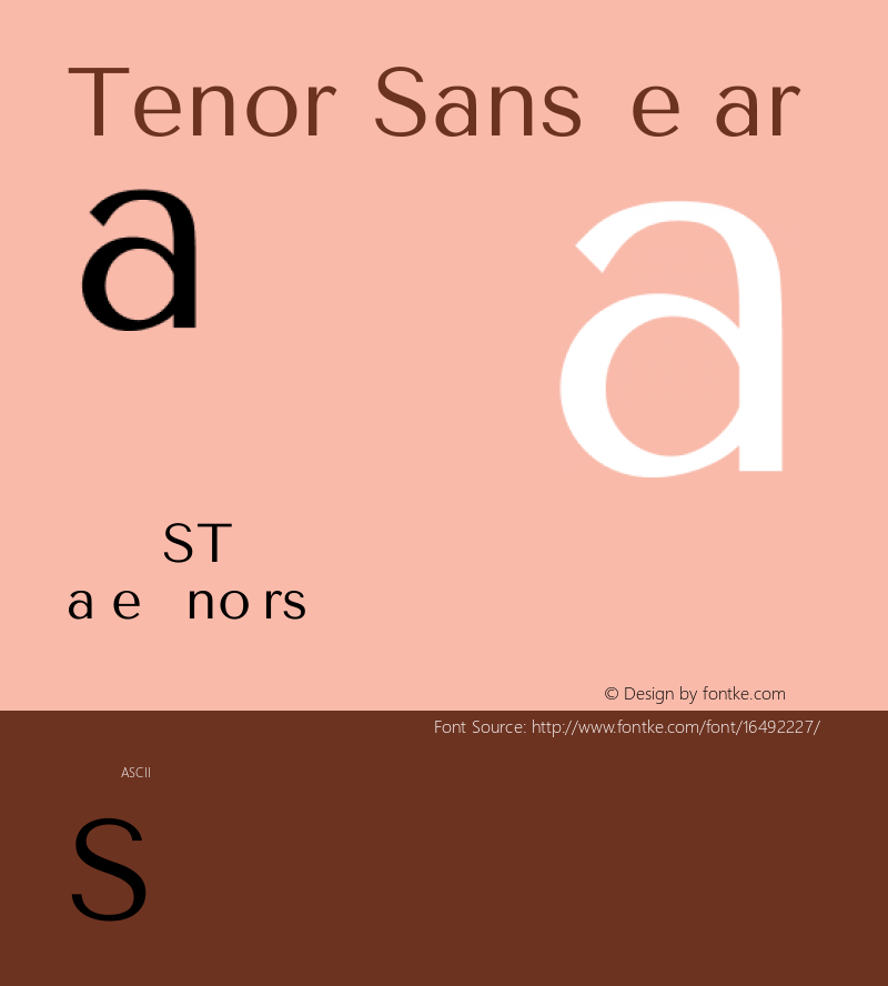 Tenor Sans Regular Version 1.1图片样张