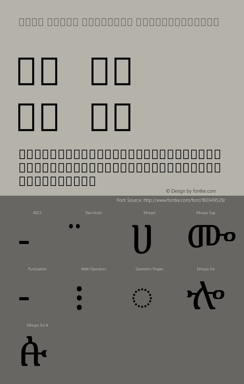 Noto Serif Ethiopic SemiCondensed Version 2.000; ttfautohint (v1.8.4) -l 8 -r 50 -G 200 -x 14 -D ethi -f none -a qsq -X 