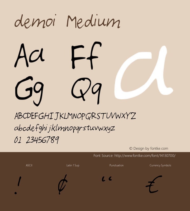 demoi Medium Version 001.000图片样张