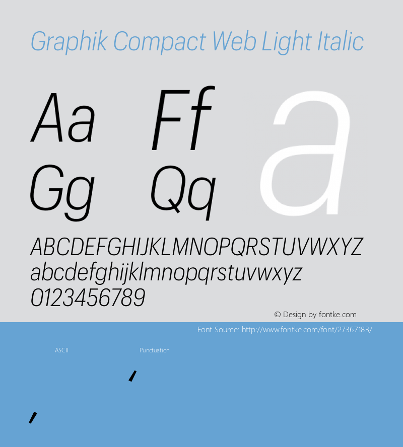 Graphik Compact Web Light Italic Version 1.1 2017图片样张