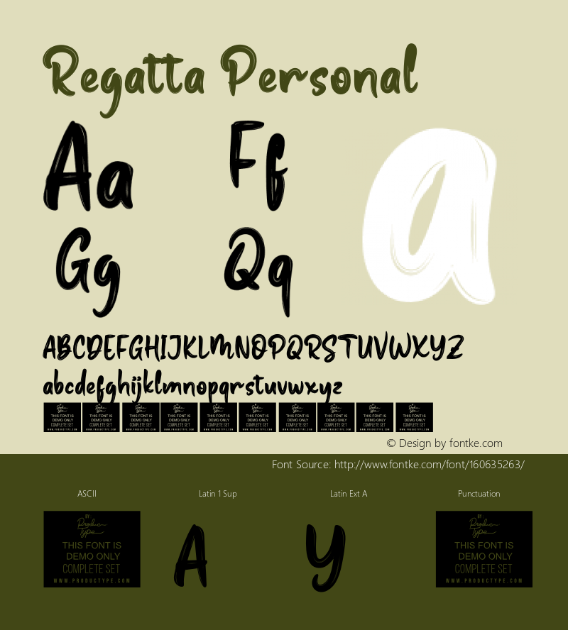 Regatta Personal Version 1.001;Fontself Maker 3.5.4图片样张