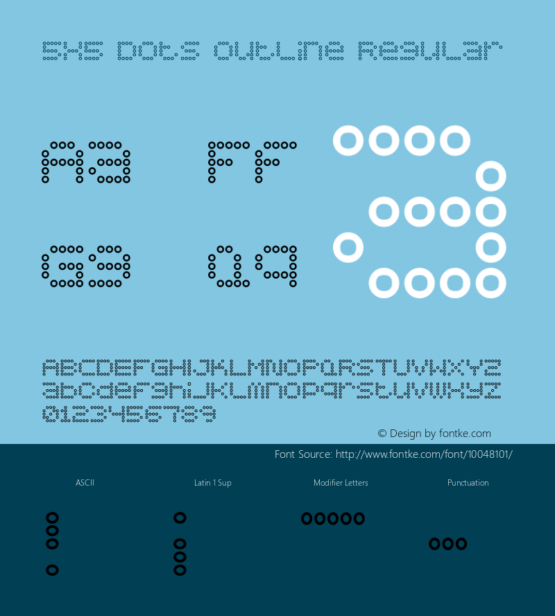 5x5 Dots Outline Regular Version 1.0图片样张