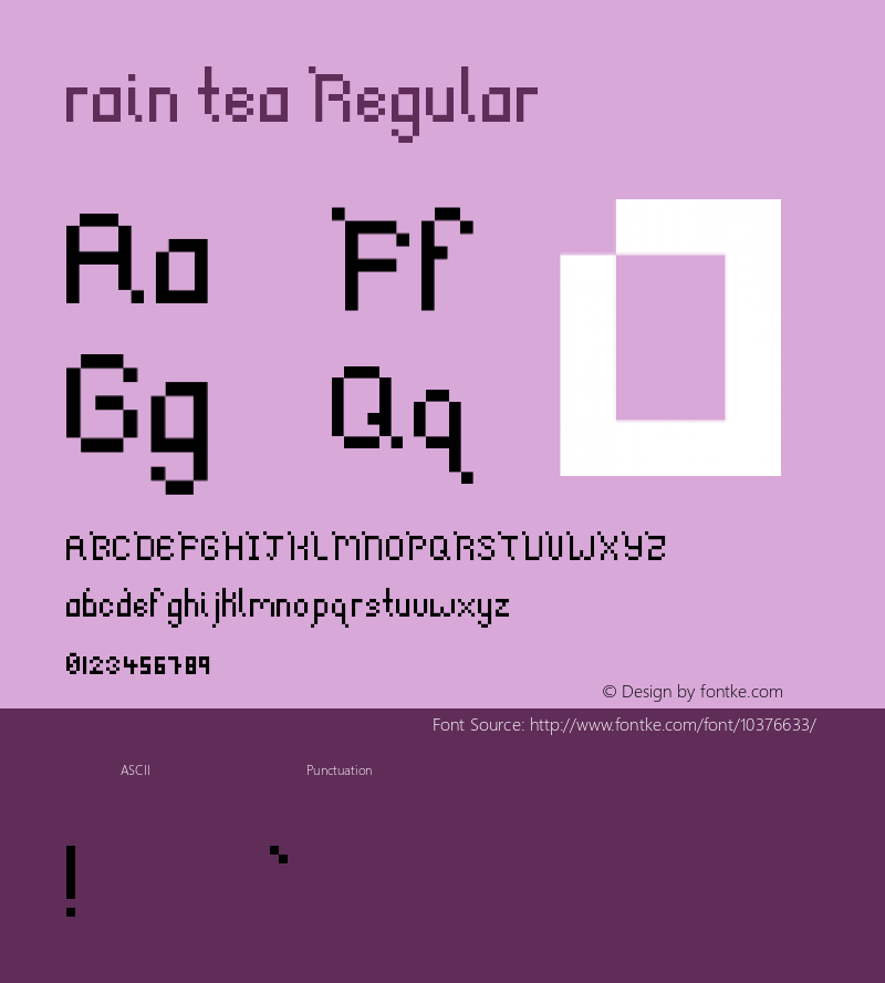 rain tea Regular Version 1.0图片样张
