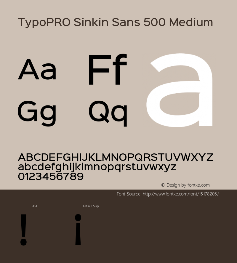 TypoPRO Sinkin Sans 500 Medium Sinkin Sans (version 1.0)  by Keith Bates   •   © 2014   www.k-type.com图片样张