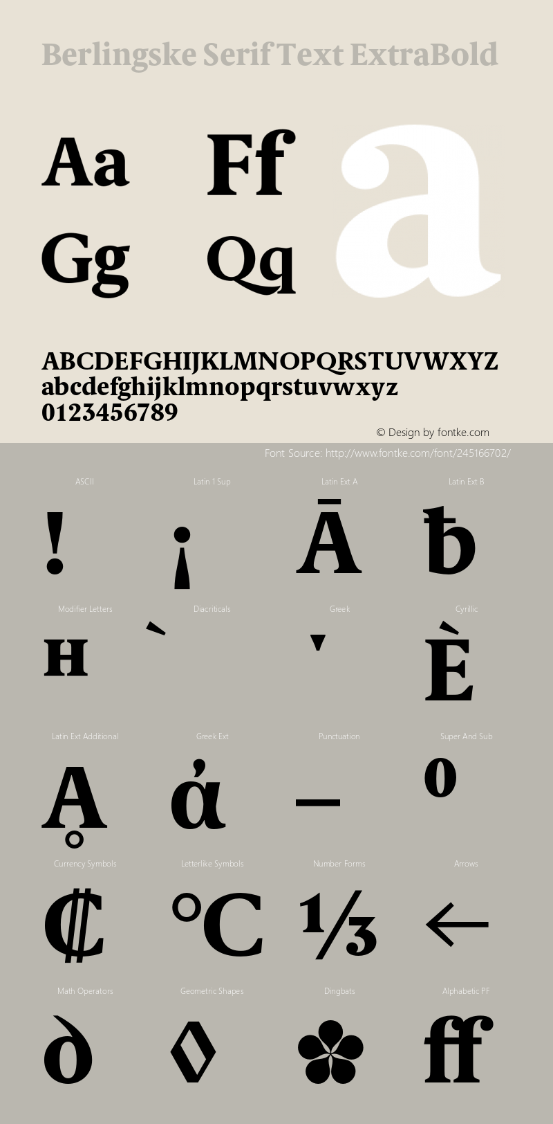 Berlingske Serif Text ExtraBold Version 1.005图片样张