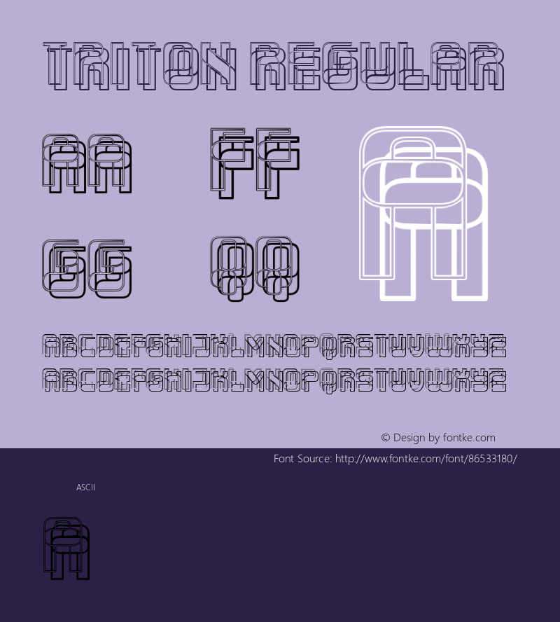 Triton Regular Version 1.000图片样张