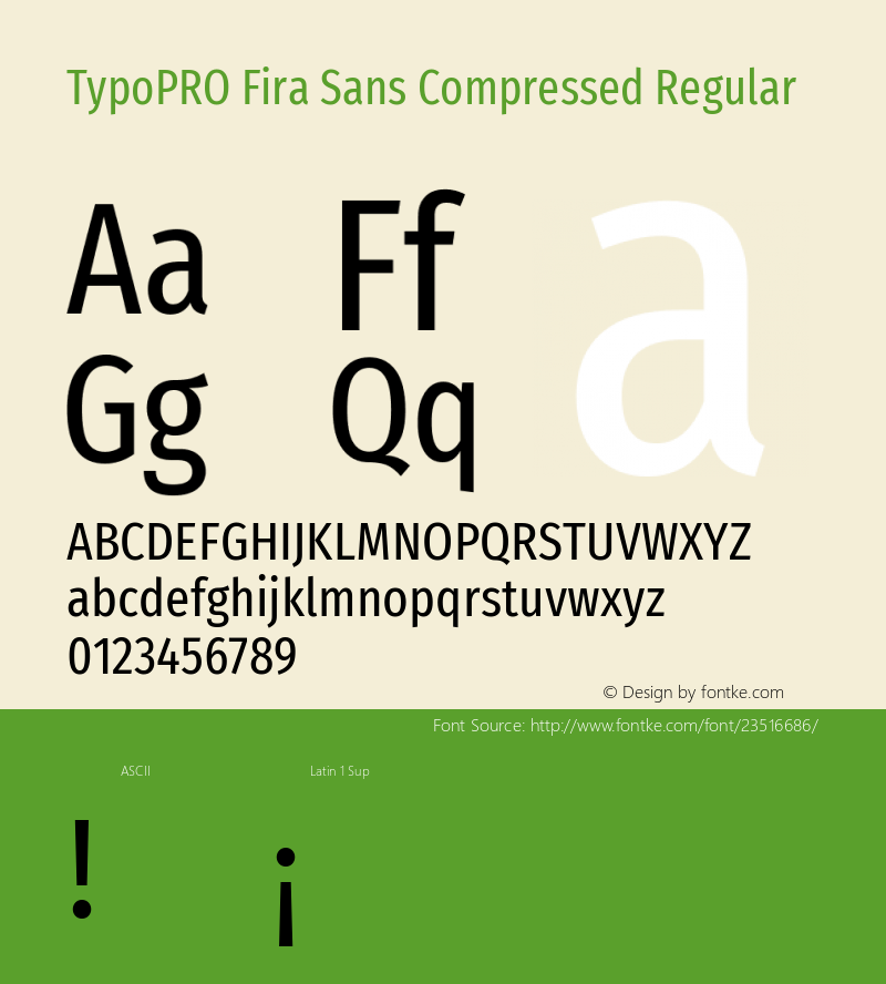 TypoPRO Fira Sans Compressed Regular Version 4.203;PS 004.203;hotconv 1.0.88;makeotf.lib2.5.64775图片样张