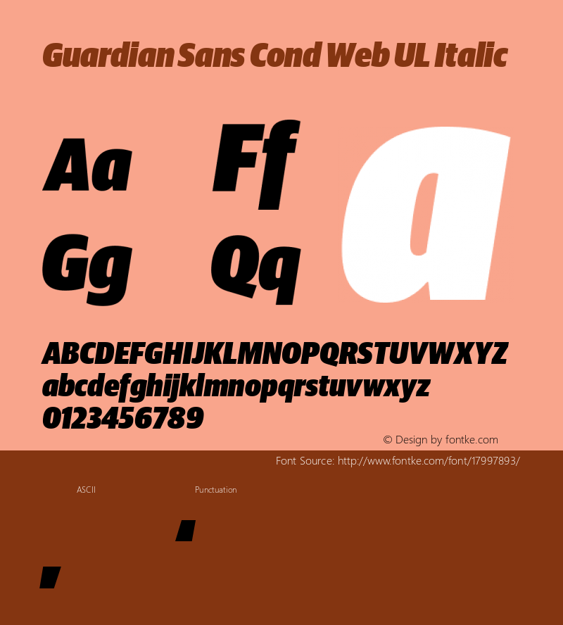 Guardian Sans Cond Web UL Italic Version 1.1 2012图片样张