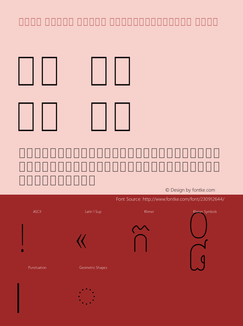 Noto Serif Khmer ExtraCondensed Thin Version 2.002; ttfautohint (v1.8) -l 8 -r 50 -G 200 -x 14 -D khmr -f none -a qsq -X 