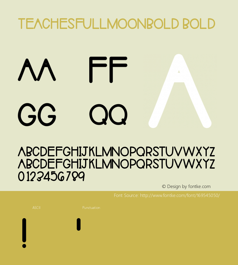 TEACHESFullMoonBold Version 001.000图片样张