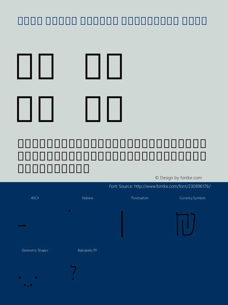 Noto Serif Hebrew Condensed Thin Version 2.002; ttfautohint (v1.8) -l 8 -r 50 -G 200 -x 14 -D hebr -f none -a qsq -X 