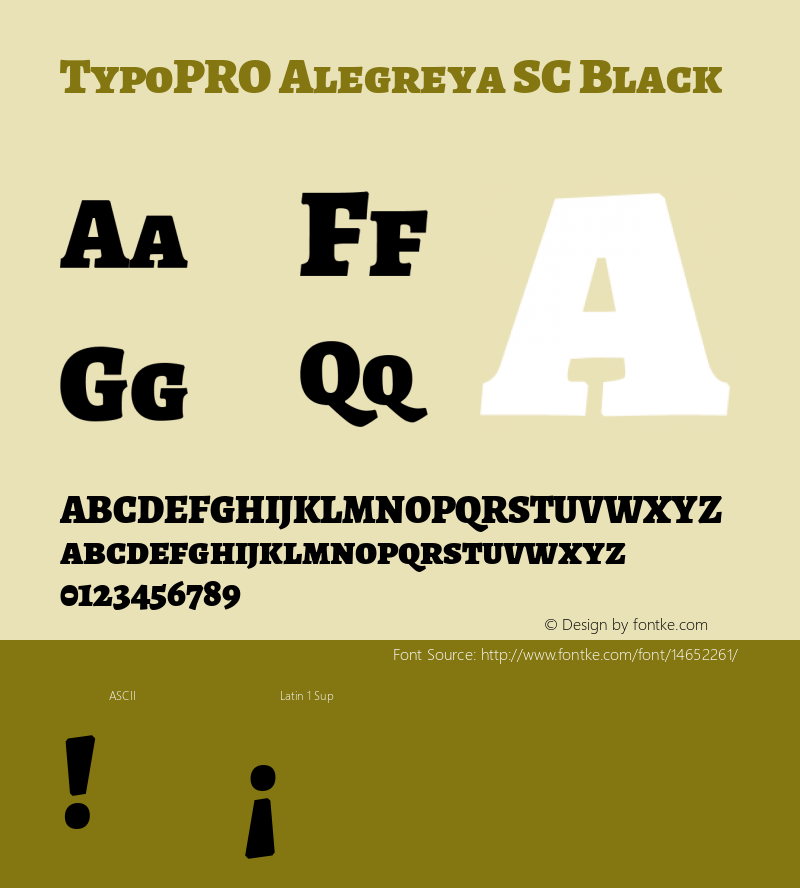 TypoPRO Alegreya SC Black Version 1.003图片样张