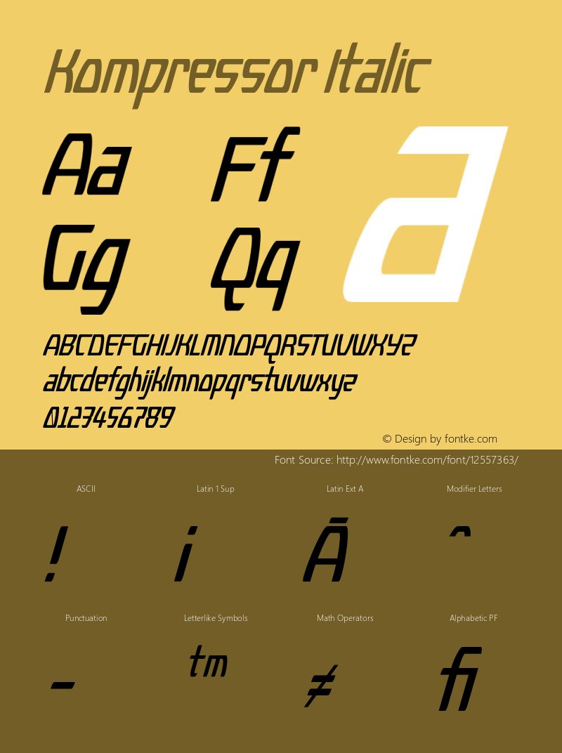 Kompressor Italic 001.000图片样张