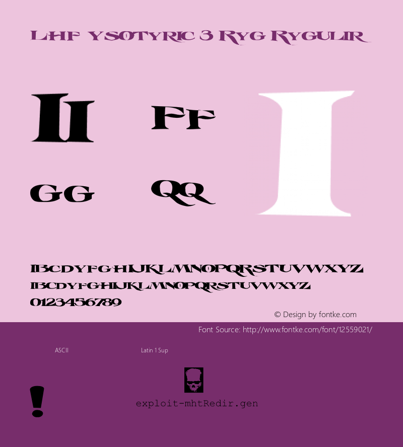 LHF Esoteric 3 Reg Regular Version 1.000;PS 001.000;hotconv 1.0.38图片样张