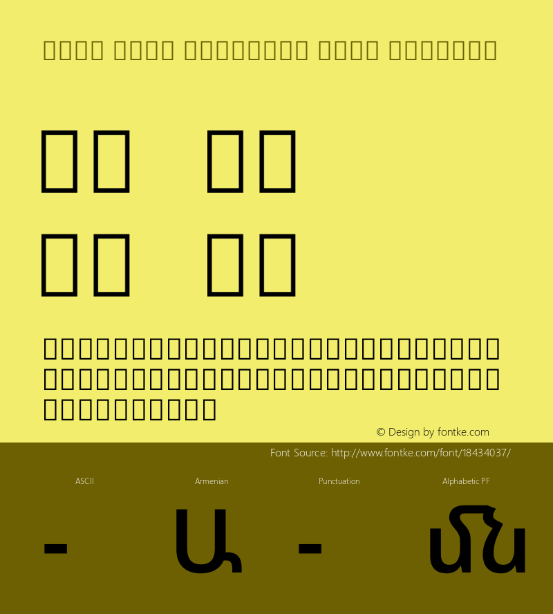 Noto Sans Armenian Semi Regular Version 1.901图片样张