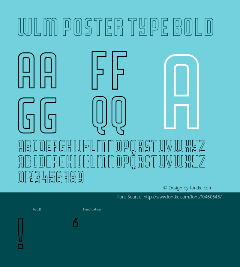 WLM Poster Type Bold Version 1.0图片样张