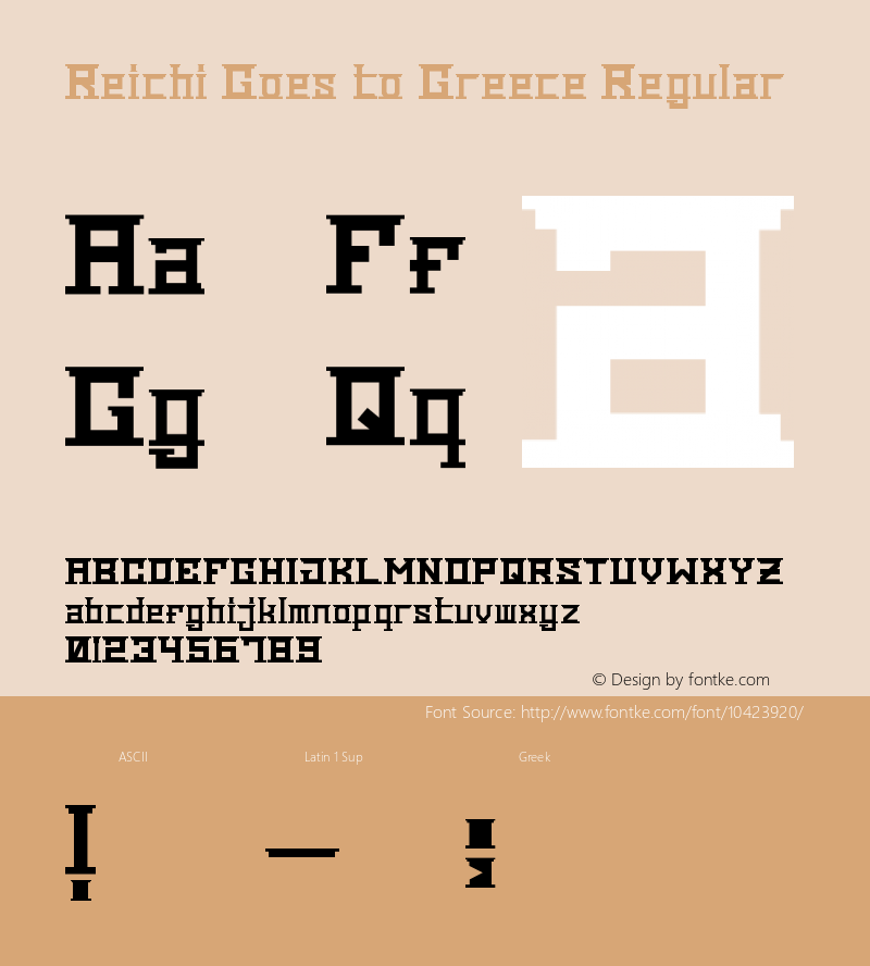 Reichi Goes to Greece Regular Version 1.00 January 27, 2012, initial release图片样张