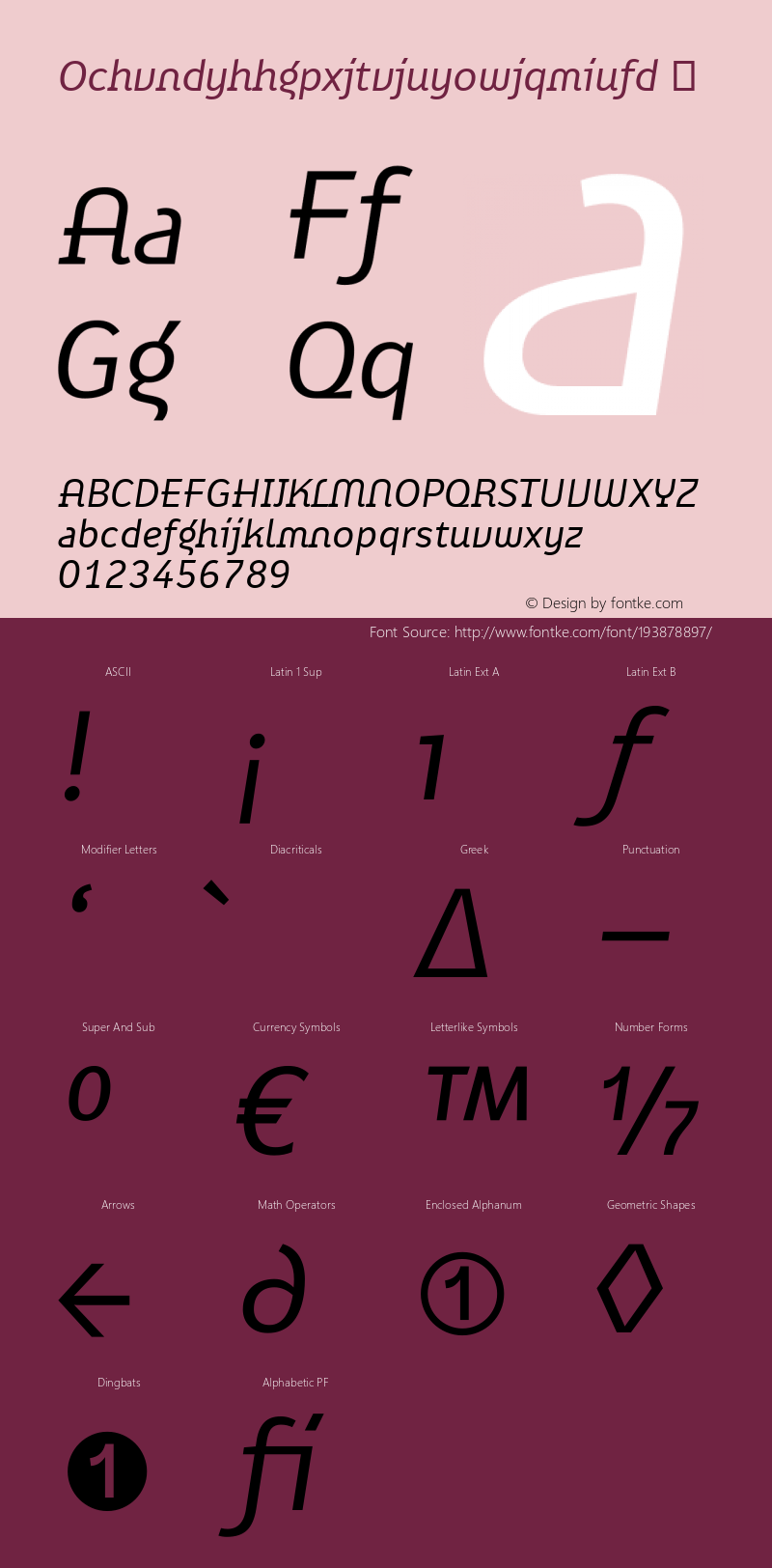 ☞Ochvndyhhgpxjtvjuyowjqmiufd Version 7.504; 2011; Build 1020;com.myfonts.easy.fontfont.karbid-display.ot-regular-italic.wfkit2.version.4gdt图片样张