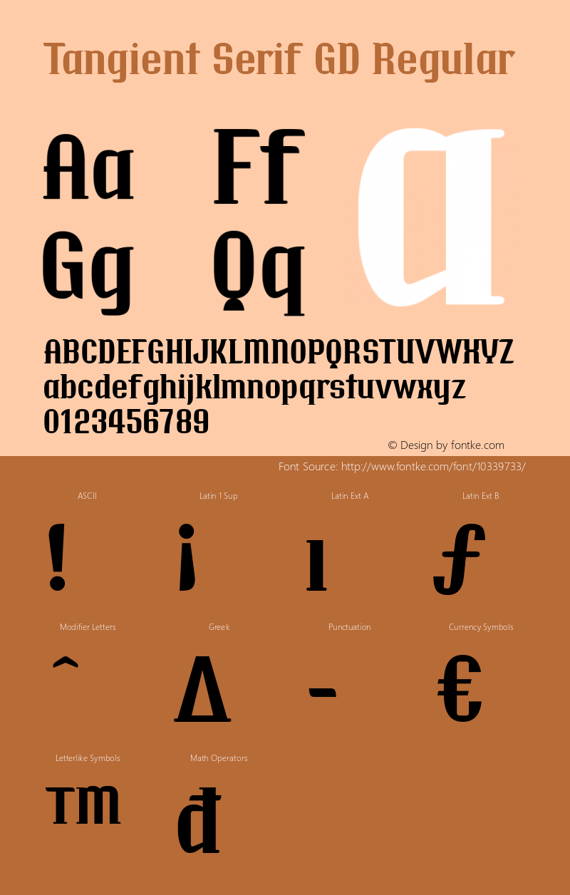 Tangient Serif GD Regular V.2.0图片样张