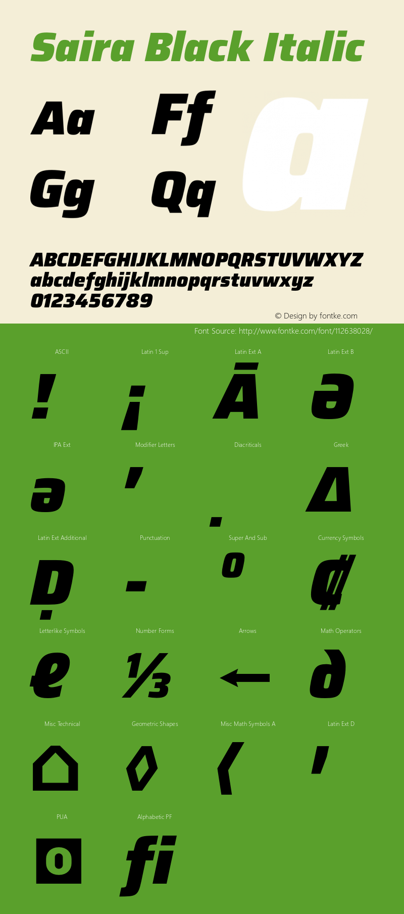 Saira Black Italic Version 1.100图片样张