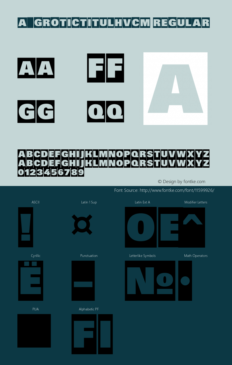 a_GroticTitulHvCm Regular 01.03图片样张