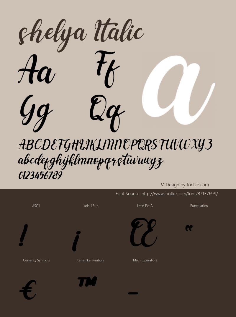 shelya Italic Version 1.00;December 13, 2020;FontCreator 13.0.0.2683 64-bit图片样张