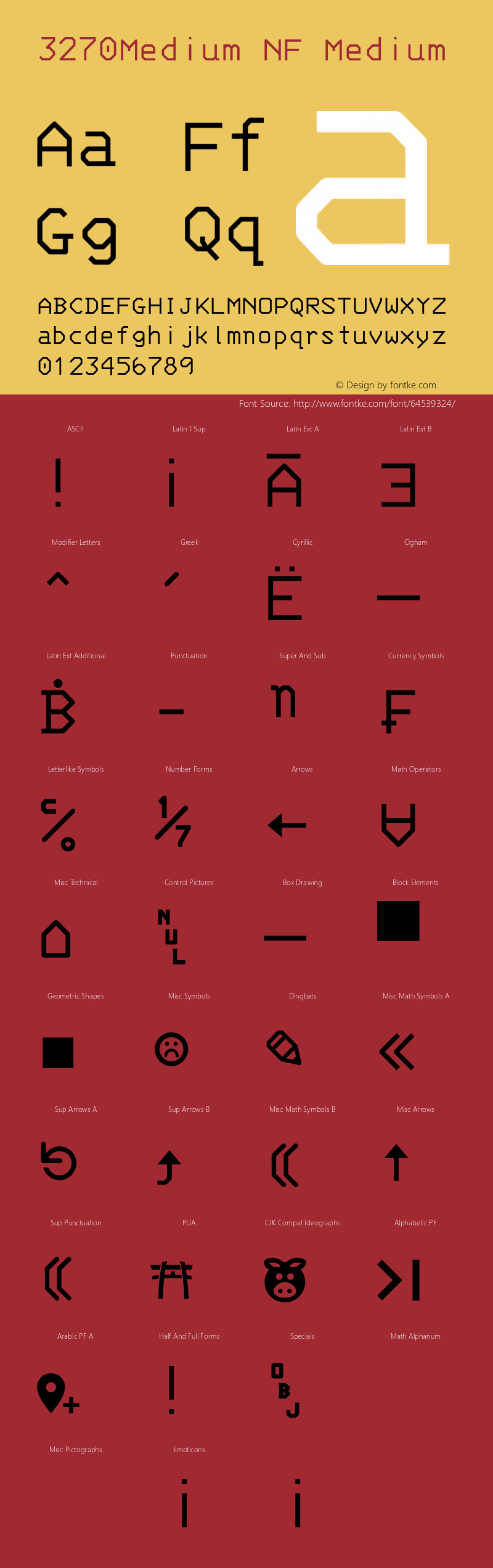 3270-Medium Nerd Font Complete Mono Windows Compatible Version 001.000;Nerd Fonts 2图片样张