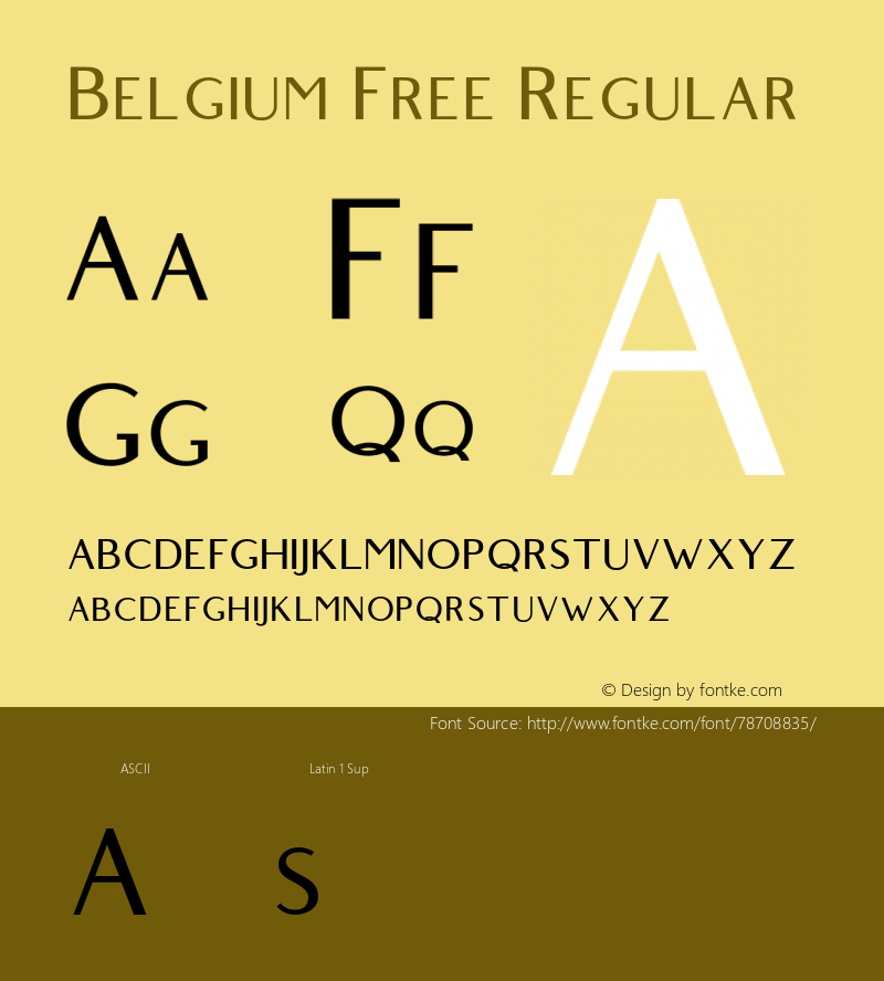 BelgiumFree-Regular Version图片样张