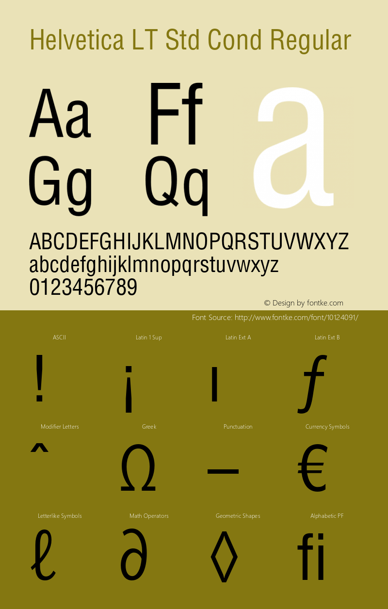 Helvetica LT Std Cond Regular OTF 1.029;PS 003.001;Core 1.0.33;makeotf.lib1.4.1585图片样张