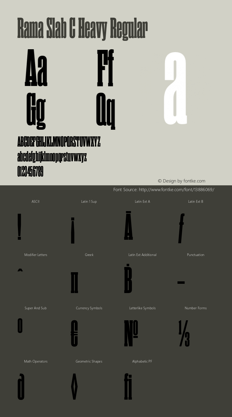 Rama Slab C Heavy Regular Version 1.000图片样张