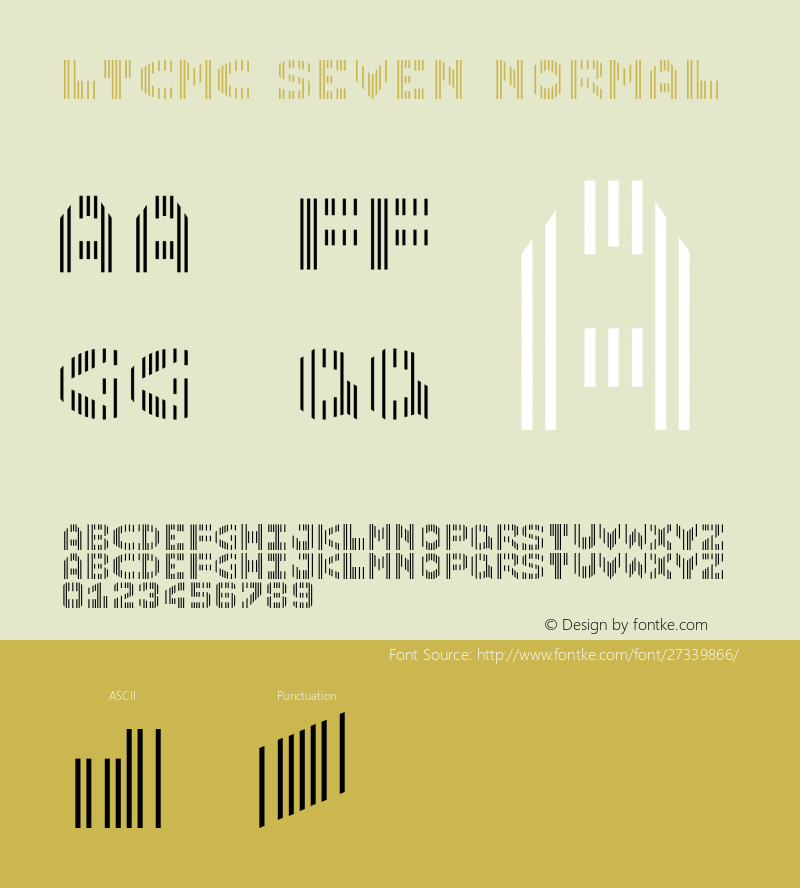 LinotypeCmc Seven Version 1.01图片样张