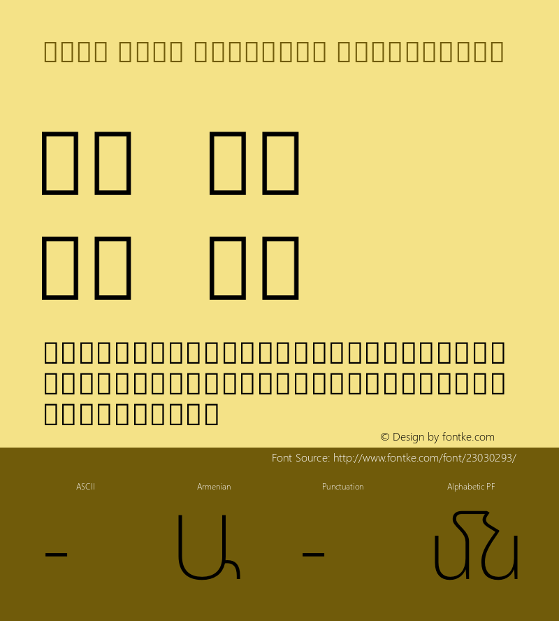 Noto Sans Armenian ExtraLight Version 1.902图片样张