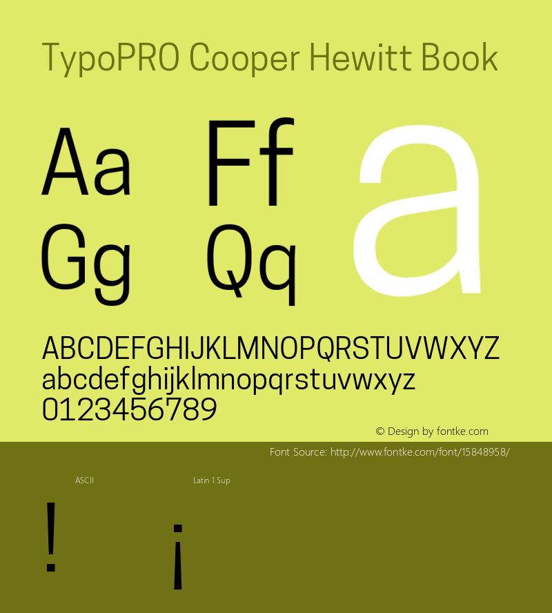 TypoPRO Cooper Hewitt Book 1.000图片样张