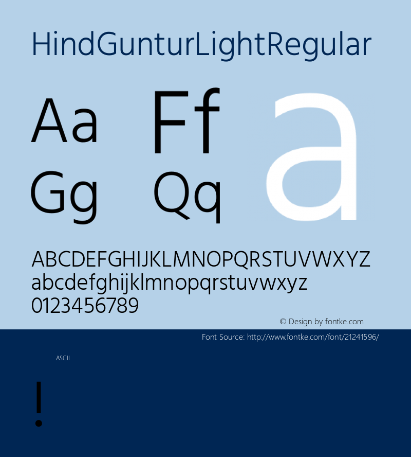 HindGunturLight Version 1.0图片样张
